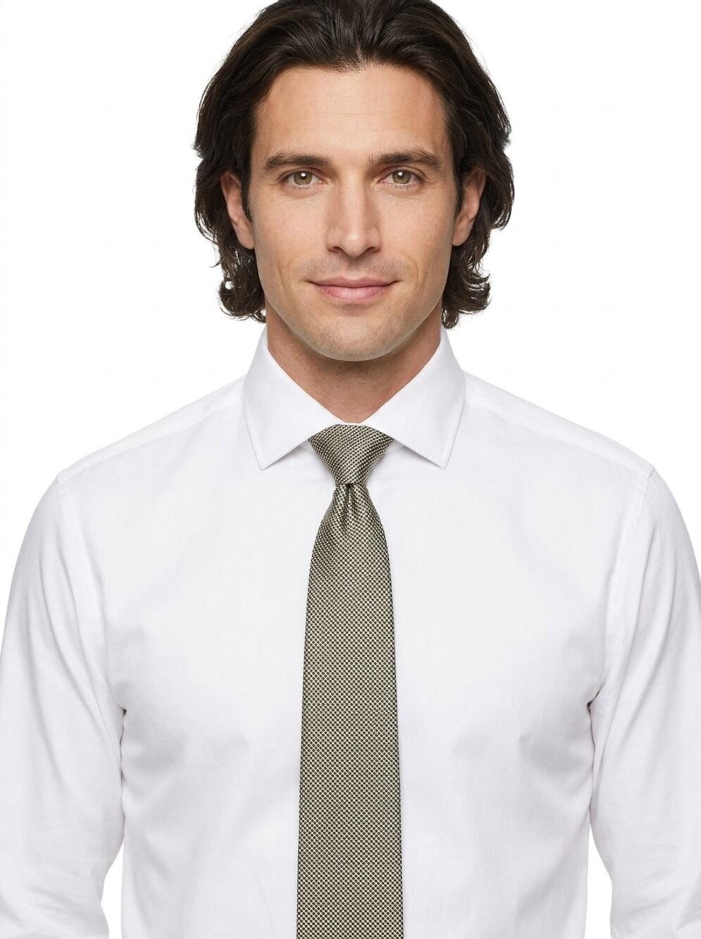 Rene Chagal Green Geometric Tie Men Size One Size